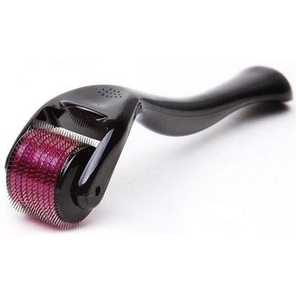 540 Titanium Microneedle Derma Roller 0.75mm - Black & Red