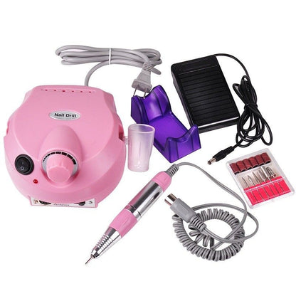 US-202 Electric Nail Grinding Drill Machine Nail Polish Remover - Pink