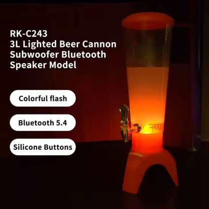 LED Speaker Beer Cannon DispenserLED Speaker Beer Cannon Dispenser