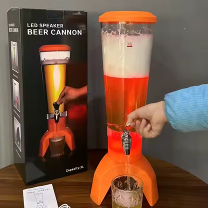 LED Speaker Beer Cannon DispenserLED Speaker Beer Cannon Dispenser