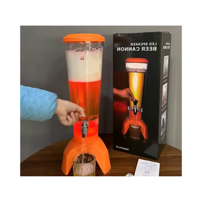LED Speaker Beer Cannon DispenserLED Speaker Beer Cannon Dispenser