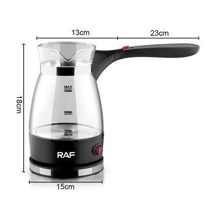 RAF Electric Coffee Maker Pot Borosilicate Glass With Handle