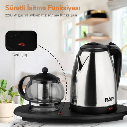 Electric Kettle 2.2L Stainless Steel With Auto Shut Off Function-RAF7899