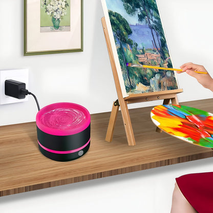 Multipurpose Electric Makeup And Paint Brush Cleaner Rinsing Cup