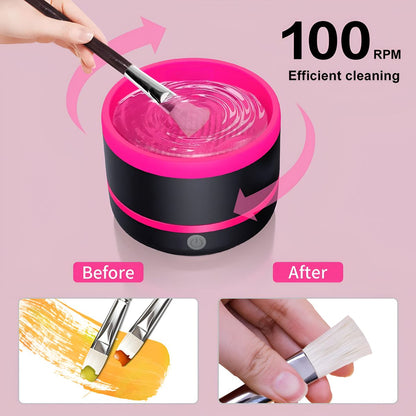 Multipurpose Electric Makeup And Paint Brush Cleaner Rinsing Cup