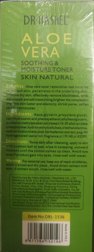 Dr. Rashel Aloe Vera Soothing & Moisture Toner