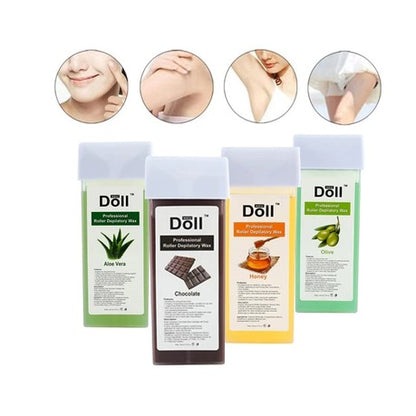 Professional 6 Piece Set Depilatory 6 in 1 Hair Removal Roll on Wax Kit
