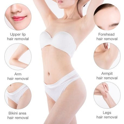 Professional 6 Piece Set Depilatory 6 in 1 Hair Removal Roll on Wax Kit