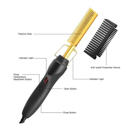 Hot Comb, Glamour Spray, Wax Stick, Glue Remover & Hair Growth Oil