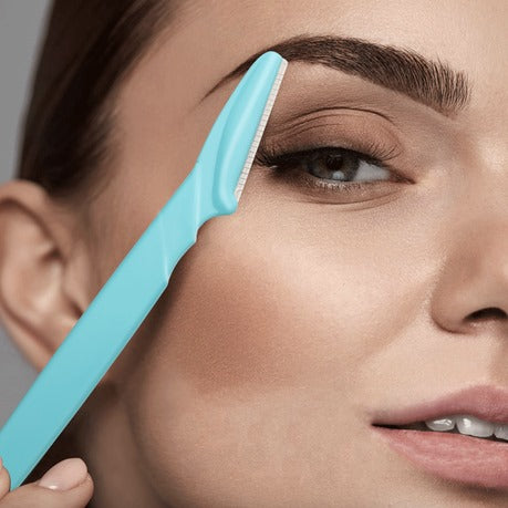 Disposable Eyebrow Razors - 12 Pack Shaving, Fine Hairs, Contouring, Beauty, Sensitive Skin, Shaping, Hair Removal, Skincare