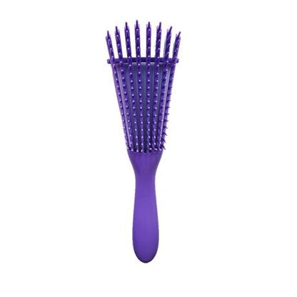 Detangling Massage Brush/Comb for Straight Curly & Kinky Hair 8 Flexible rows detangling brush