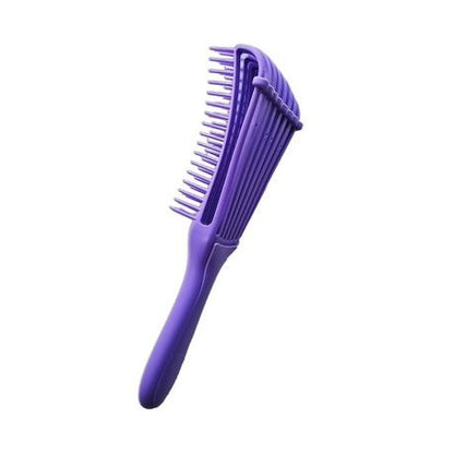Detangling Massage Brush/Comb for Straight Curly & Kinky Hair 8 Flexible rows detangling brush