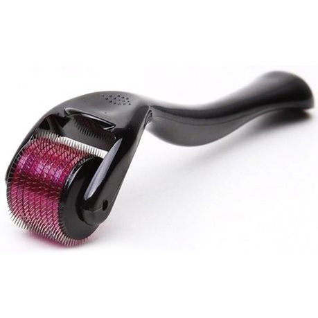 540 Titanium Microneedle Derma Roller 0.75mm - Black & Red