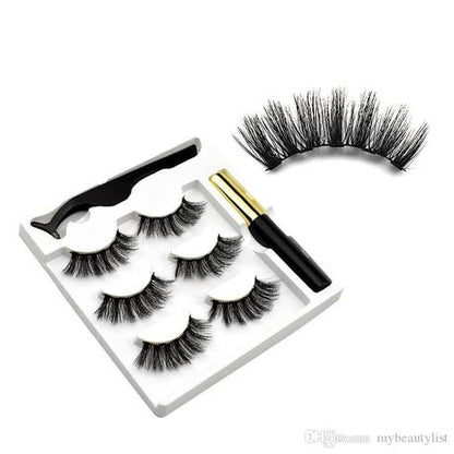 Magnetic Eyeliner and Eyelash with Applicator Berry Springles Magnetic 3 x Eyelash Set
