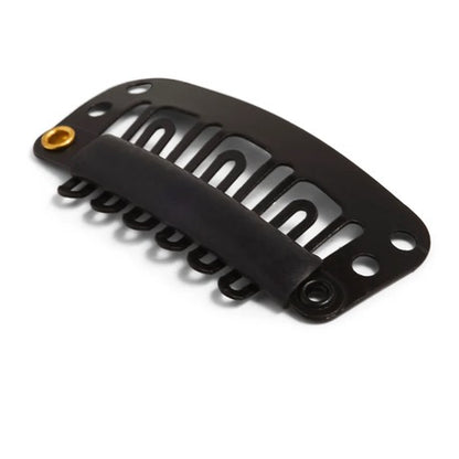 Extension/wig Clips Metal Pieces Black - Strong Grip