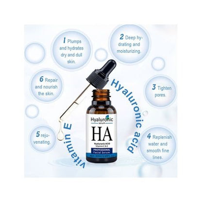 Vitamin C, Retinol and Hyaluronic Acid Serum - x 3 Use Vitamin C, Retinol and Hyaluronic Acid Serums as directed to gain a brighter, healthier and younger skin!