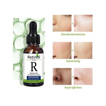 Vitamin C, Retinol and Hyaluronic Acid Serum - x 3 Use Vitamin C, Retinol and Hyaluronic Acid Serums as directed to gain a brighter, healthier and younger skin!