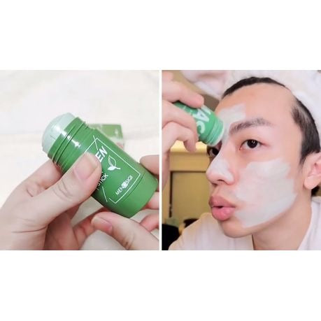 Matcha Green Tea Mask and 2 KN95 Masks Green Tea Mask Face Cleaning Mud Mask Moisturizing Hydrating Oil Control Solid Mask Face Care Skin Care Beauty
