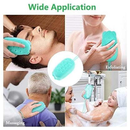 Silicone Bath Brush Double-Sided Massage Scalp Backwash Silicone Bath Brush Double-Sided Massage Scalp Backwash