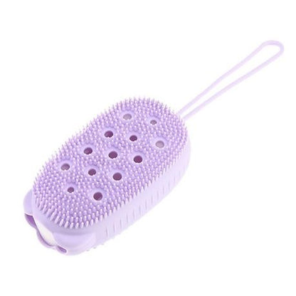 Silicone Bath Brush Double-Sided Massage Scalp Backwash Silicone Bath Brush Double-Sided Massage Scalp Backwash