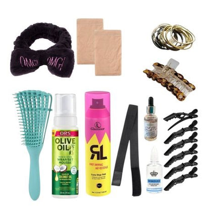 Complete Hair Maintenance Set with Hair Oil