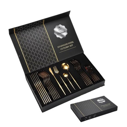 Stainless Steel Cutlery Set - 24 Piece Stainless Steel Cutlery Set - 24 Piece Code: MOQ: 4