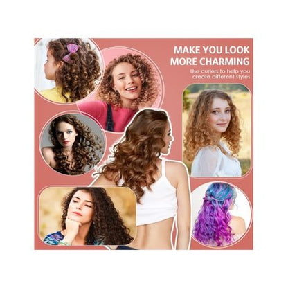 Twist Flexi Foam Curling Roller Rods Heatless, Wax Stick & Comb