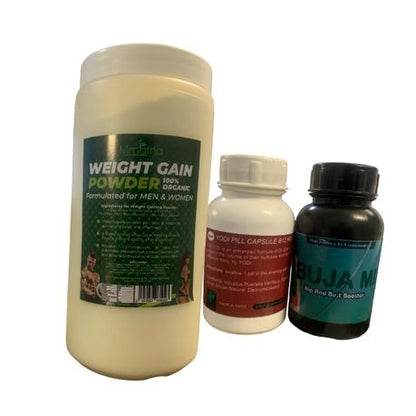 Weight Gain Powder 1kg, Abuja & Yodi 60 Capsules