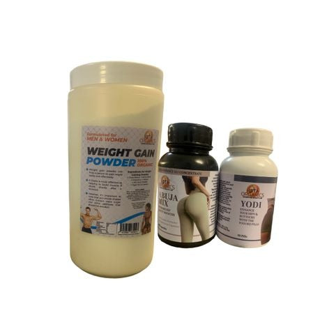 Weight Gain Powder 1kg, Riita Abuja & Yodi 60 Capsules