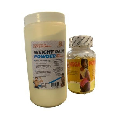 Natural Weight Gain Powder 1Kg & Butt Enlargement Mega Power Capsules